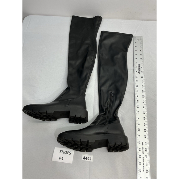 Womans Zara Otk Boots 1/4 Zip Pullon Chunky Heel Lug Sole